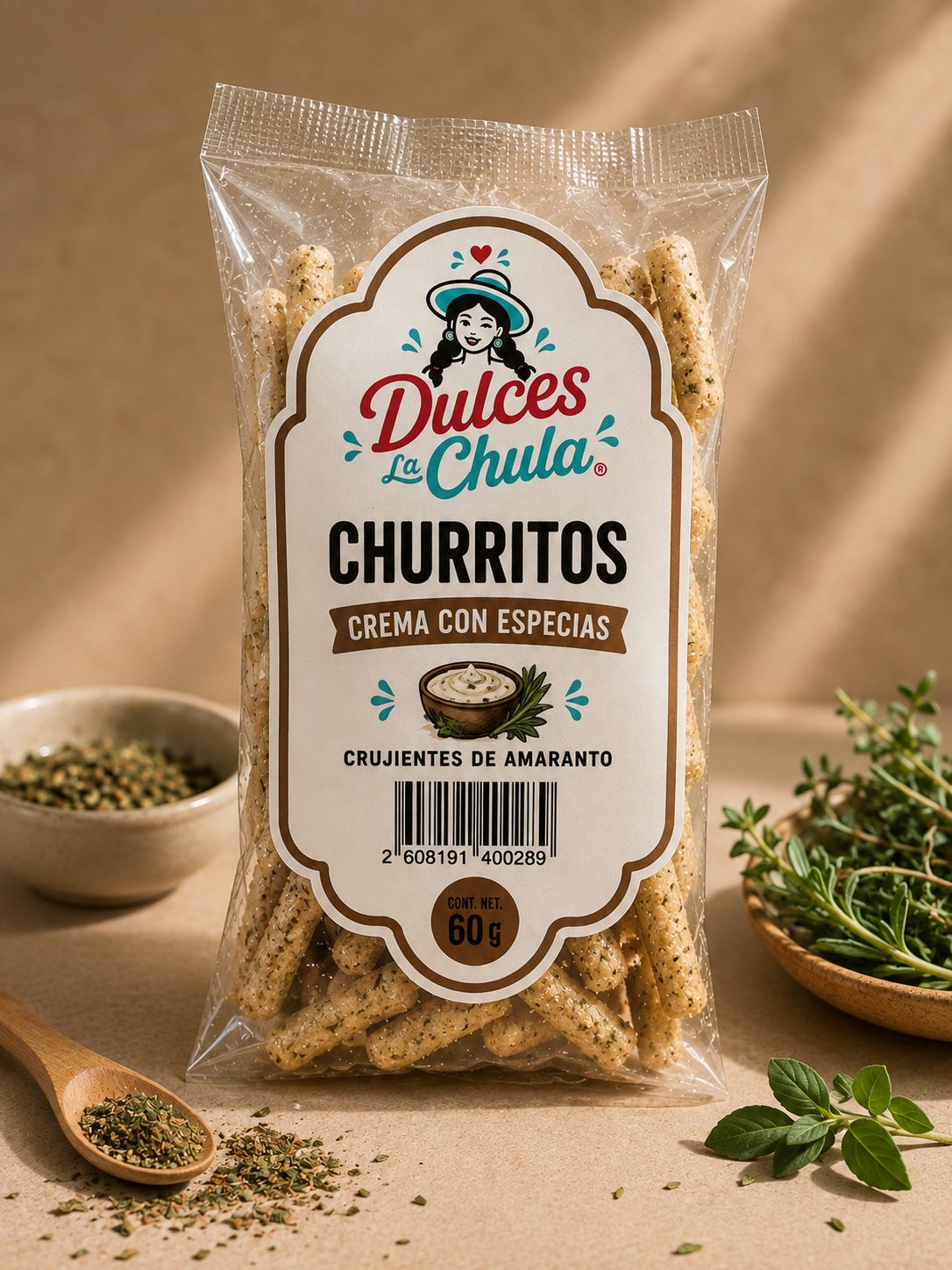 Churritos de crema con especias