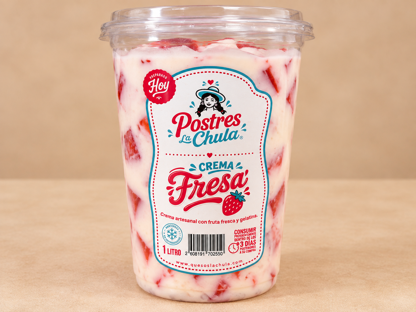 Crema de fresa de La Chula